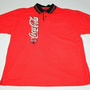 Coca Cola Employee Polo Golf Shirt Vintage 1990's